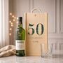Personalised 50th Birthday Whisky Gift Set With Custom Lid, thumbnail 5 of 11