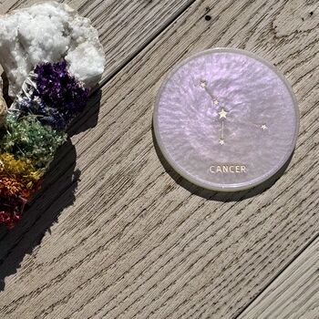Handmade Resin Zodiac Coasters, 5 of 12