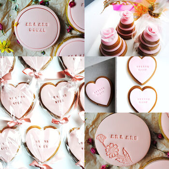 Personalised Wedding Favour Cookies X 100, 2 of 4