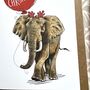 Elephant Christmas Card, thumbnail 2 of 3