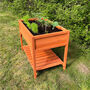 Wooden Raised Herb Planter With Two Liners, thumbnail 4 of 9