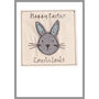 Personalised Rabbit New Baby Boy Or 1st Birthday Card, thumbnail 9 of 12