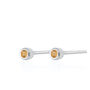 November Birthstone Teeny Studs, Silver Or Gold Plated, thumbnail 5 of 6