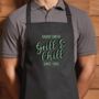 Personalised Grill And Chill Barbecue Apron, thumbnail 1 of 3