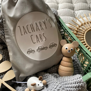 Personalised Cars Toy Storage Bag, 3 of 6