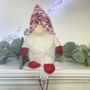 Tomte Christmas Stocking Hangers Two Colours, thumbnail 2 of 3