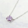 Alexandrite Moissanite Crystal Sterling Silver Necklace, thumbnail 1 of 6