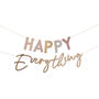 Pastel And Gold Happy Everything Party Bunting, thumbnail 2 of 3