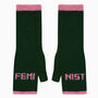 Feminist Fingerless Mittens, thumbnail 3 of 4