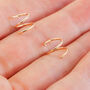 Illusion Hoop Earrings In Rose Gold Fill, thumbnail 3 of 7