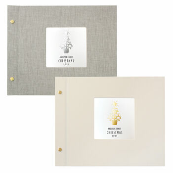 Personalised Hand Foiled Christmas Photo Album, 5 of 11