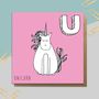 Unicorn Alphabet Cards N To Z, thumbnail 9 of 12
