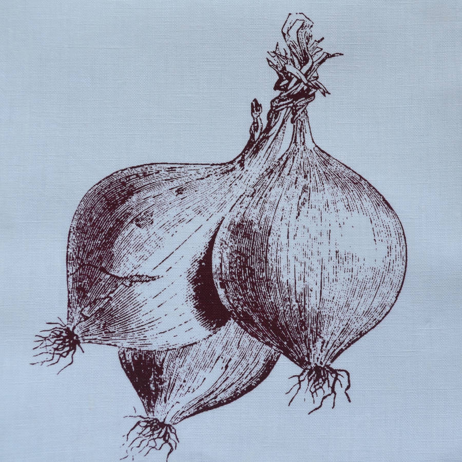 Red Onions Napkin By The Linen Peddler