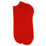 Oxford Stripe Scarlet And Classic Red Men's Trainer Socks, thumbnail 9 of 11