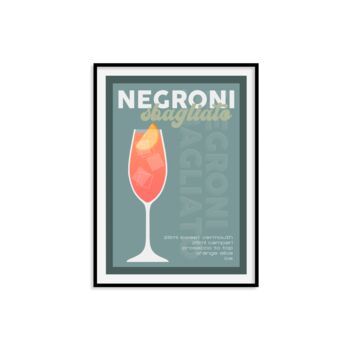 Negroni Sbagliato Cocktail Print, 9 of 10