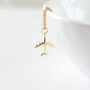 Gold Plated Plane Necklace, thumbnail 1 of 8
