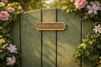 Customisable Brass With Bronze Plaque For Indications, 7 of 8