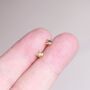 Tiny Gold Bear Stud Earrings, Kids Small Studs, thumbnail 1 of 7