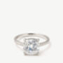 Promise Ring With Square Stone, thumbnail 2 of 4