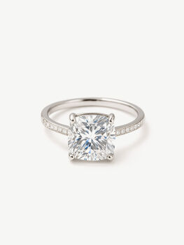 Promise Ring With Square Stone, 2 of 4