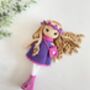 Stunning Handmade Doll With Curly Hair, thumbnail 1 of 11