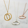 Personalised Double Spinning Circle Necklace, thumbnail 3 of 6
