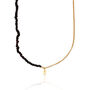 Black Bead And Chain T Bar Necklace, thumbnail 6 of 8