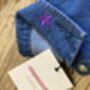 Chosen Embroidered Collar Toddler Denim Jacket, thumbnail 3 of 4