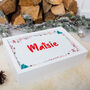 Personalised Child Baby Wooden Christmas Eve Box, thumbnail 1 of 6