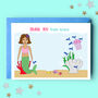 Mermaid Personalised Thank You Note Cards, thumbnail 1 of 3
