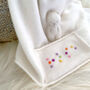 Cashmere Baby Blanket With Braille Personalised Pocket, thumbnail 4 of 9