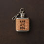 'Hair Of The Dog' Mini Cork Hip Flask Keyring | Celebration | Birthday, thumbnail 1 of 2