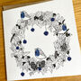 Christmas Trees And Inky Blue Robins Card Pack, thumbnail 6 of 6