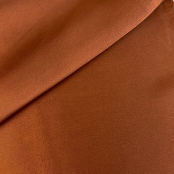 Rust Colour Silky Square Scarf, 3 of 3