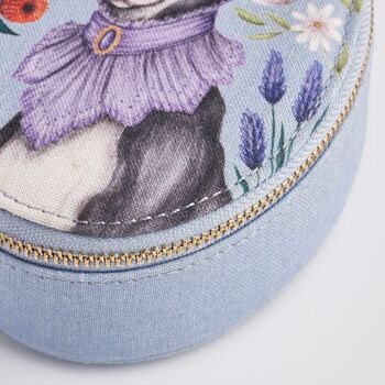 Catherine Rowe Pet Portraits Whippet Oval Jewellery Box, 4 of 4