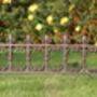 Huge 82cm Ornate Fleur De Lys Cast Iron Lawn Edging Border, thumbnail 2 of 4