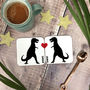 Personalised Matching Dino Couple Coaster Set, thumbnail 1 of 6