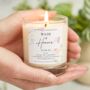 Personalised Maid Of Honour Floral Wedding Candle, thumbnail 1 of 8