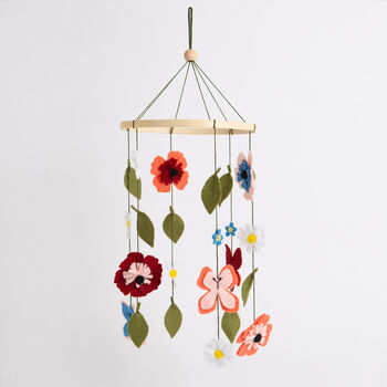 Wildflower Mobile Beginner Felt Craft Kit, 7 of 7