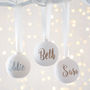 Personalised Ceramic Glitter Bauble, thumbnail 1 of 5