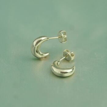 Minimalist Crescent Earrings By Junk Jewels