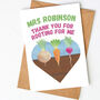 'Rooting For Me' Personalised Thank You Teacher Card, thumbnail 1 of 2