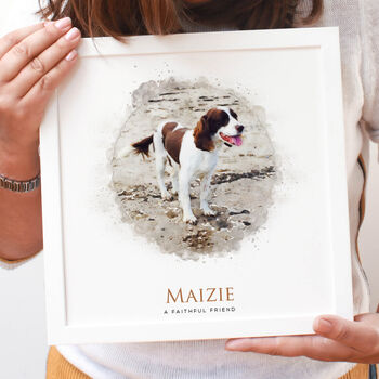 Voucher For Personalised Pet Watercolour Framed Print, 4 of 8