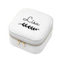 Personalised Wreath White Travel Jewellery Case, thumbnail 7 of 10