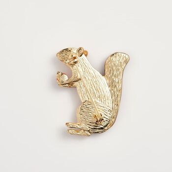 Cheeky Squirrel Brooch, 2 of 6