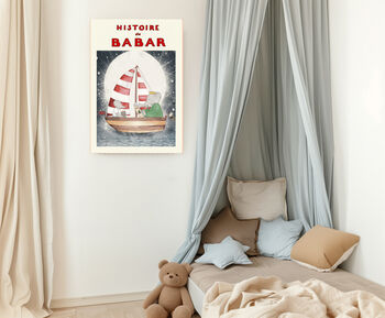Babar The Elephant Sailing Ship Art Print, 3 of 3