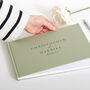 Personalised Alternative Wedding Linen Guest Book, thumbnail 5 of 8