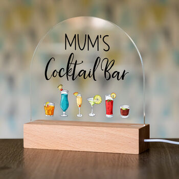 Personalised Cocktail Bar Light Sign, 4 of 6