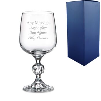 Personalised Claudia Crystalite Goblet Gift Box, 2 of 5