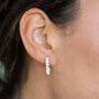 Beaded Pearl Hoop Earrings, thumbnail 2 of 8